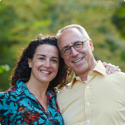 Maggie and her husband Michael.  They have 5 children, and can never get a good picture with everyone in it.