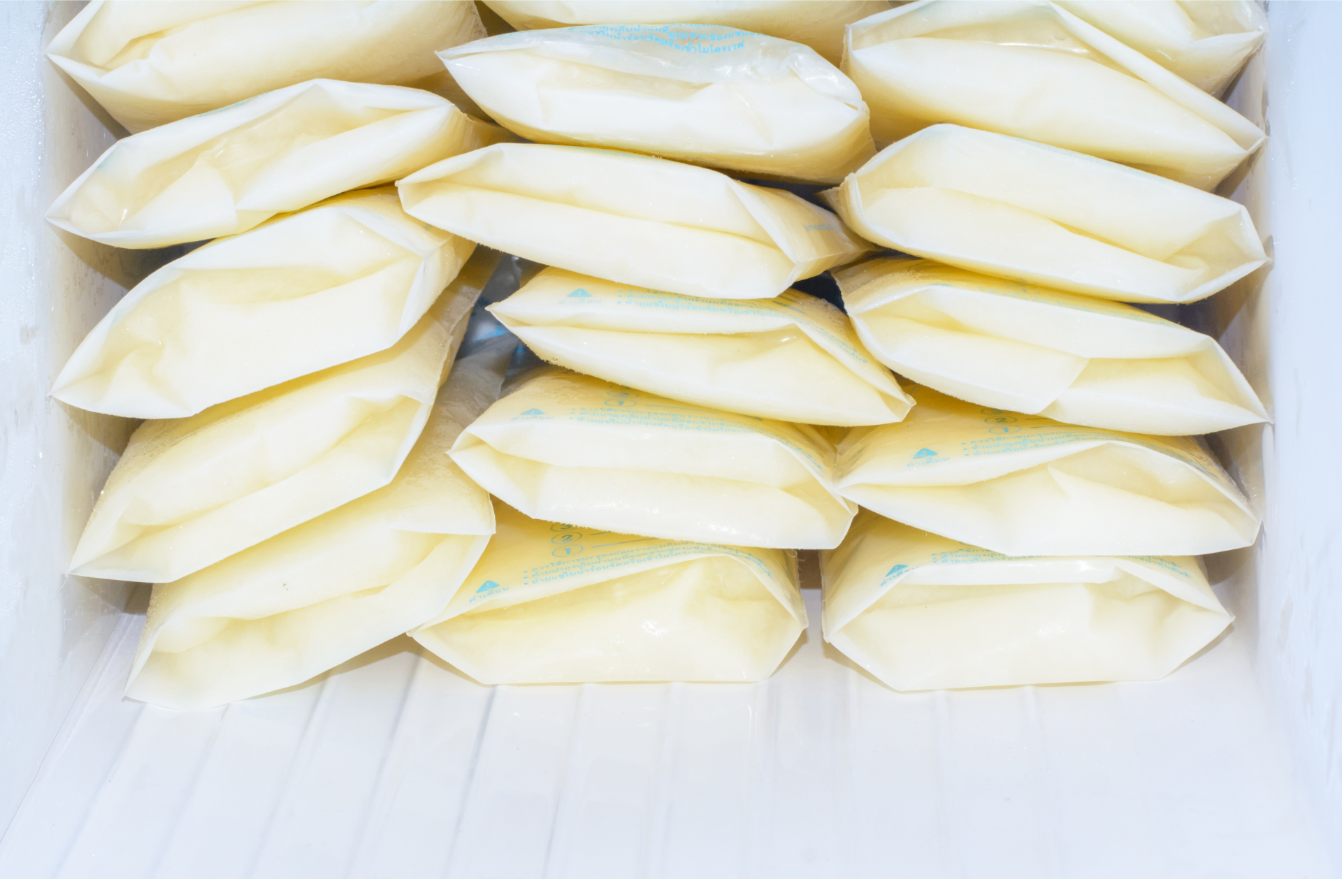 Frozen breast milk stash